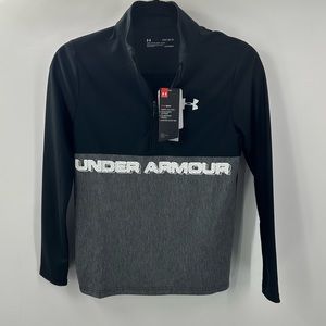 NWT Under Armour Pullover Top Youth Boys Large Loose Fit 1/4 Zip